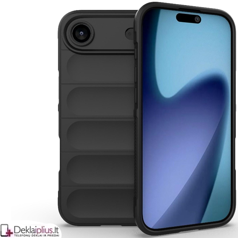 Magic Shield guminis dėklas su kameros apsauga - juodas (Apple Iphone Air) Magic Shield guminis dėklas su kameros apsauga - juodas (Apple Iphone Air)